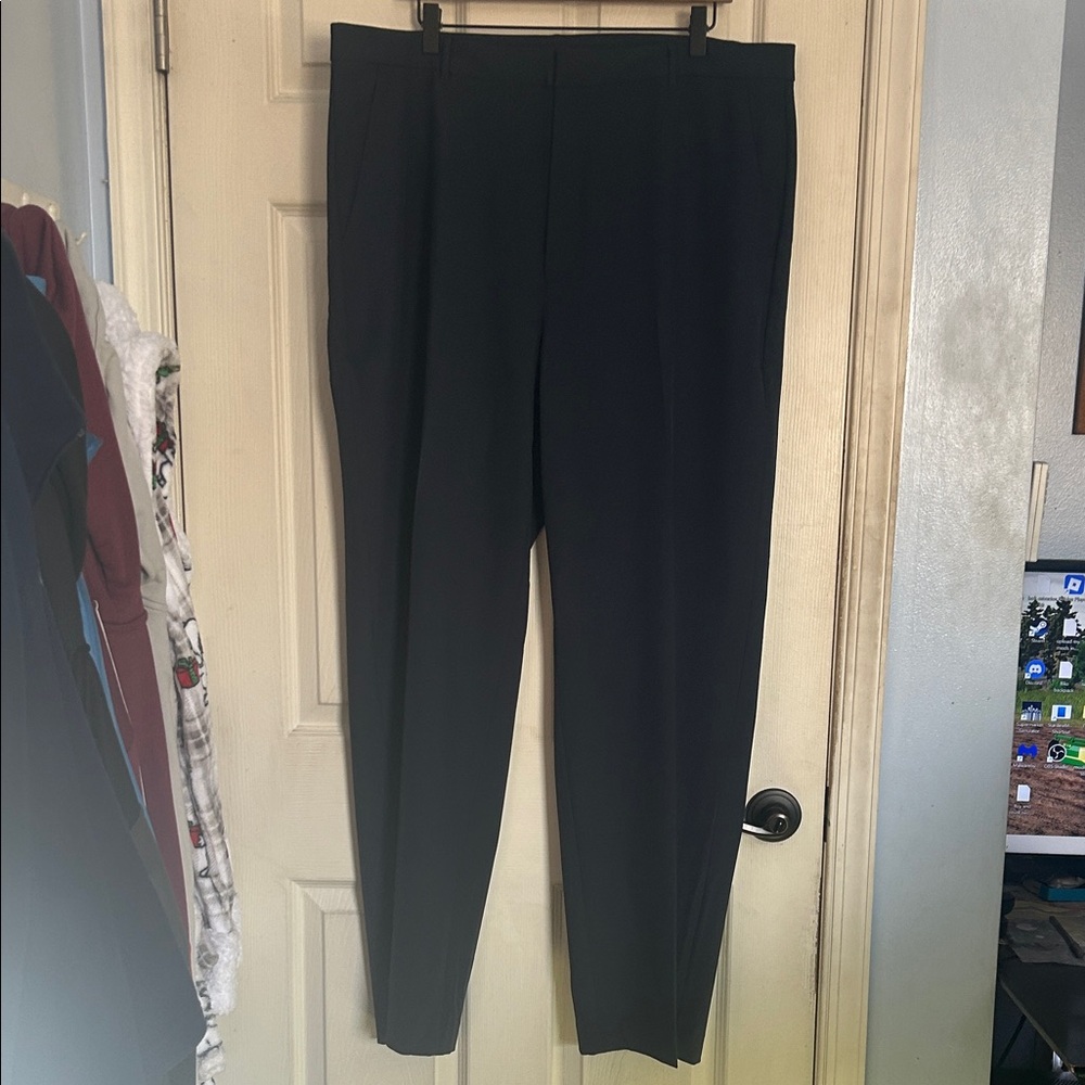 NWT Banana Republic Factory preppy navy straight sculpted pant size 18